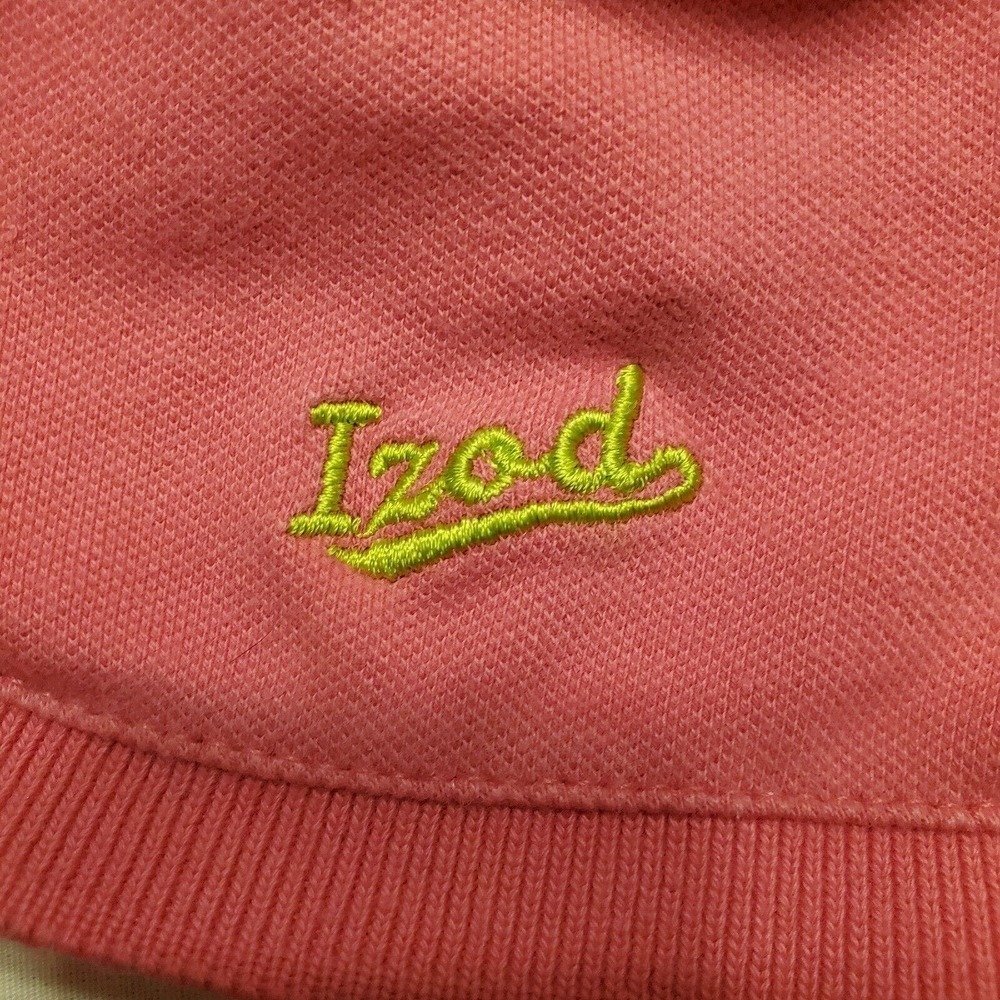 IZOD Womens Golf Polo Bright Pink Size XL Capped Logo Sleeve FX Cool Stretch - Picture 3 of 4